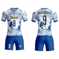 Maillots de football personnalisés entièrement sublimés, respirants, à séchage rapide, 100% polyester, haute qualité, grandes tailles, uniformes unisexes pour adultes