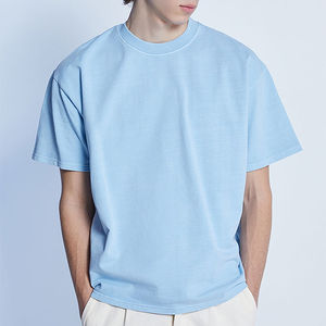 Camisetas Personalizadas para Hombre, 100% Algodón, Cuello Redondo, Tallas Grandes, Diseño Casual con Logotipo Personalizado, Hombros Caídos - Product Image 4