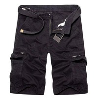 Short cargo en coton de couleur personnalisée pour hommes Short ample et décontracté pour hommes Streetwear d'été de haute qualité Vente en gros