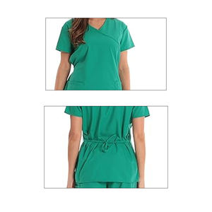 Ensemble de blouses médicales unisexes anti-rides, de haute qualité, décontractées, dernier design, respirantes, confortables, extensibles, pour usage hospitalier, personnalisables - Product Image 6