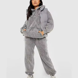 Winter Wear Latest Design Plus Size Women Acid Wash <b>Tracksuit</b> Wholesale Comfortable <b>Tracksuit</b> For Women - Product Image 4