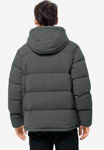 New Style Custom Logo Boxy <b>Hooded</b> Polyester <b>Waterproof</b> Windproof Warm Winter Outdoor Quilted Men's <b>Puffer</b> <b>Jacket</b> - Product Image 2