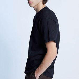 Nouveaux t-shirts à col rond 100% coton de haute qualité pour hommes coupe ajustée avec logo personnalisé motif solide maillot vierge pour hommes - Product Image 5