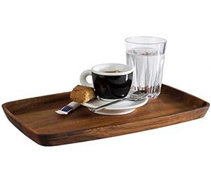 Bandeja de servicio de madera a precio razonable, plato ovalado de madera de acacia artesanal para restaurante y vajilla para el hogar - Product Image 2