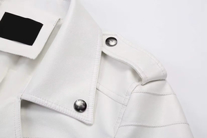 ¡Chaqueta clásica de cuero de piel de oveja 2025 para hombres y mujeres, patrón de camuflaje Formal de alta calidad, logotipo frontal recubierto, procesamiento de venta! - Product Image 3