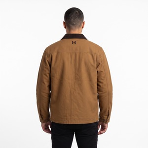 Veste de travail en toile de coton Duck Canvas avec poches, logo personnalisé brodé, OEM, vente en gros - Product Image 2