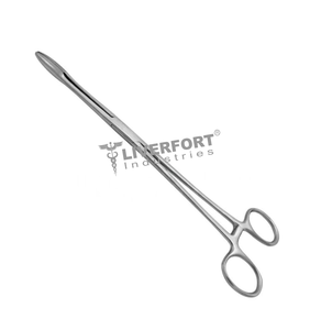 Fórceps de esponja FOERSTER, 9-1/2 "(24,1 cm), instrumentos quirúrgicos ginecológicos con mandíbulas curvas y dentadas - Product Image 6