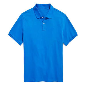 Polo PK en coton à manches courtes, confortable, solide, pour hommes, vente en gros de stock prêt à l'emploi, tissu tricoté respirant - Product Image 1