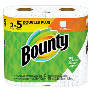 Toallas de papel Bounty de tamaño rápido, 12 rollos familiares = 30 rollos regulares - Product Image 6