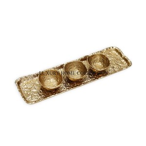 Versatile and Durable Metal <b>Serving</b> <b>Bowls</b> with Simple yet Elegant Designs Perfect for Daily Use or Special celebrations - Product Image 5