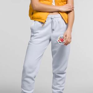 Pantalones de chándal de talla grande de lana de invierno transpirable OEM, pantalones de chándal holgados acogedores para mujer de algodón al por mayor - Product Image 1