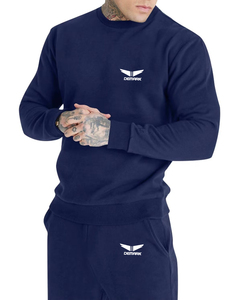 Conception personnalisée O cou survêtement hommes survêtement personnalisé OEM fabricant de haute qualité hommes en gros logo personnalisé survêtement - Product Image 1