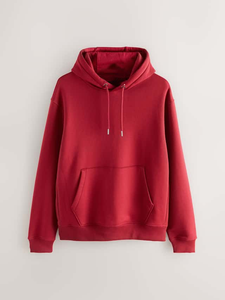 Unisex <b>Oversized</b> Pullover <b>Hoodie</b> with Pocket Heavyweight <b>Fleece</b> <b>Hoodie</b> for <b>Men</b> and Women in Red Color - Product Image 2