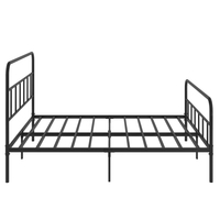 Cadre de lit en métal design classique moderne, directement de l'usine, avec sommier à lattes, pour chambre à coucher, hôtel, appartement, modèle simple/king size