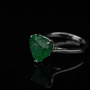 Bague en diamant de luxe de laboratoire 5 carats EF couleur VS1 clarté taille coeur or Rose or argent IGI SGL bijoux certifiés - Product Image 4