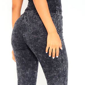 Offre Spéciale dames athlétique Stretch collants lavage à l'acide Legging taille haute Gym vêtements actifs Compression Leggings cravate teinture femmes Fitness - Product Image 5