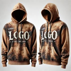 Sweat à capuche avec logo personnalisé pour hommes-Sweat-shirt à capuche à la mode et confortable pour des tenues décontractées de grande taille - Product Image 5