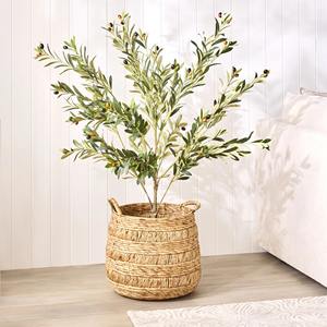 Cesta de Jacinto de Agua Grande Hecha a Mano, Cesta de Almacenamiento Ecológica al por Mayor, Hecha en Vietnam - Product Image 4