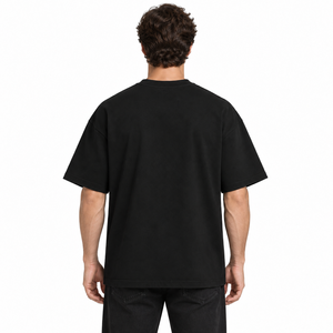 T-shirt Homme Personnalisé 240 GSM en Coton Tricoté Épais 100% Coton, Coupe Oversize Respirante, Style Streetwear, Modèle Vierge pour Marque Privée - Product Image 2