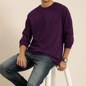 T-shirt en coton pour homme, style urbain, coupe ample, manches courtes, usage quotidien, léger, col rond, vente en gros directe, logo personnalisé OEM / ODM - Product Image 4