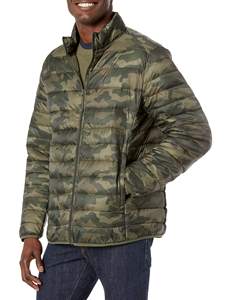Venta al por mayor de alta calidad de diseño de los hombres de la prima de la burbuja Puffer chaqueta de calle ecológica impermeable acolchado abrigo de cuello alto - Product Image 4