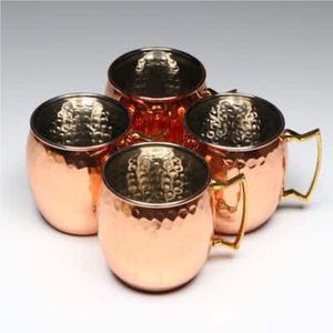 Taza de Cobre Premium de 16oz para Moscow Mule |   Taza de Cobre Sólida Hecha a Mano para Vodka, Ginebra y Cócteles, Taza de Cobre Profesional para Bar - Product Image 5