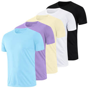 Activewear Logotipo personalizado Entrenamiento Gimnasio Ropa Correr Hombres Deportes Camisetas Gimnasio Camisetas Tops para hombres - Product Image 1
