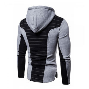 Blanc personnalisé en gros dames fermeture éclair sweats à capuche bouffante impression fermeture éclair cou Hip Hop respirant col montant demi fermeture éclair Puliover pour hommes - Product Image 2