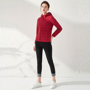 New Arrival Custom Women's Winter Puffer <b>Jacket</b> <b>Plus</b> <b>Size</b> Knitted Breathable <b>Waterproof</b> Plain Dyed Casual 100% Polyester Filling - Product Image 6