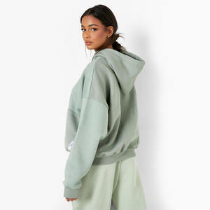 Prix bas et MOQ faible, sweat-shirts à capuche pour femmes grande taille fabriqués en usine, 100% coton, haute qualité, impression de logo personnalisée à vendre - Product Image 2