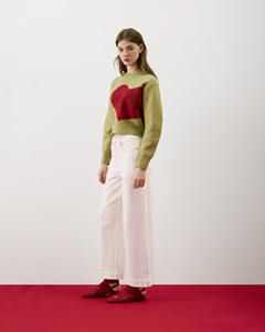 Women's Casual Regular Fit Breathable Anti-Pilling <b>Acrylic</b> Long-Sleeved Sweater with Woven <b>Fabric</b> by Routine Vietnam - Product Image 6