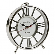 Nouvelle horloge de table nautique dos nu en aluminium faite à la main support polonais brillant technique de coulée de métal vente cadeau de thème de logo d'impression personnalisée - Product Image 4