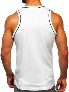 High Quality Custom Men Summer Scoop Neck Tank Top Knit Gym Workout Muscle <b>Undershirt</b> Premium Eco-Friendly Quick Dry Embroidery - Product Image 4