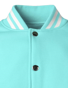 Dernière conception de veste universitaire personnalisée en laine haut de corps en cuir à manches de baseball respirant Standard grande taille vestes pour femmes - Product Image 4