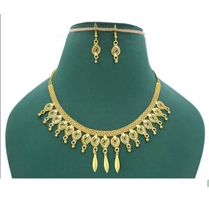 Ensembles de bijoux de mariage turc collier de fleurs bijoux plaqué or bijoux plaqué or 24k Dubai collier et bracelet ensemble indien - Product Image 2