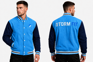 Chaqueta Varsity Unisex Personalizada Verde y Marrón con Logotipo Bordado, Informal, de Invierno, Corte Regular, Cuello Alto, Lana, Cuero, Transpirable, Resistente al Viento - Product Image 4