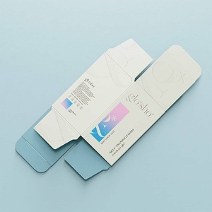 "Boîtes d'emballage imprimées personnalisées en carton blanc pour les soins naturels de revitalisant pour cheveux d'herbe d'orge fraîche et produit unique - Product Image 1