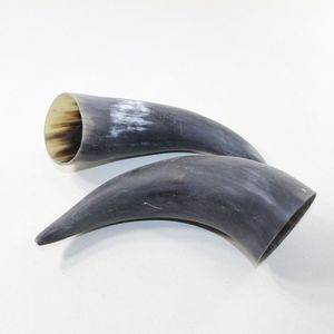 CORNE SOUFFLANTE INDIENNE MODERNE FABRIQUÉE À LA MAIN BUFFALO Corne à boire Vikings Authentique Viking poli pour l'occasion de Noël - Product Image 1