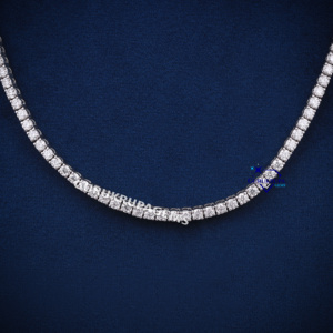 14KT <b>White</b> <b>Gold</b> Factory Low Price Tennis <b>Necklace</b> Chains for Women <b>Men</b> Iced Out Lab Grown Diamond 3.5 MM Jewelry <b>Necklaces</b> - Product Image 4