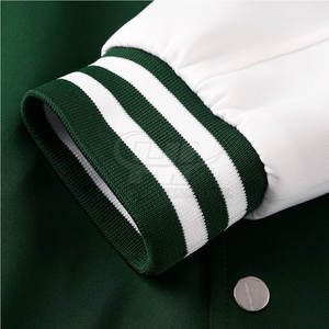 Blouson universitaire décontracté pour homme, qualité supérieure, col montant, logo frontal, écologique, respirant, vente en gros de vêtements - Product Image 4