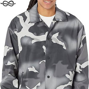 เสื้อโค้ชลายพรางกราฟิกบุรุษเสื้อลำลองมีสไตล์ใส่ในชีวิตประจำวันพิมพ์ลายไม่ซ้ำใครน้ำหนักเบาออกแบบใส่สบายสไตล์สตรีท - Product Image 4