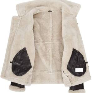 Veste en cuir véritable OEM 100% pour homme, veste d'hiver avec doublure en fausse fourrure, respirante, grande taille, vestes faites à la main du Pakistan - Product Image 5