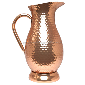 Metal <b>Copper</b> Solid Brass Handle <b>Copper</b> <b>Jug</b> High Quality <b>Copper</b> Pitcher <b>Jug</b> with Brass Handle Hotel Room Used - Product Image 6