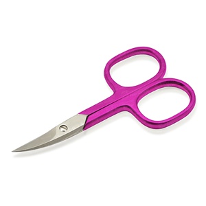 Tijeras de belleza coloridas ecológicas personalizadas, pequeñas herramientas para uñas, tijeras de pestañas de corte de pelo de nariz y cejas de plástico de acero inoxidable - Product Image 4