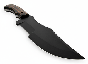 Cuchillo de Supervivencia Hecho a Mano de Acero al Carbono con Mango de Micarta Marrón y Negro, Cuchillos Personalizables para Supervivencia, Compatible con OEM. - Product Image 4