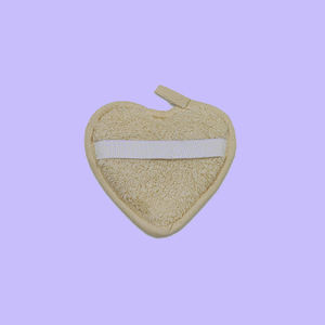 Lufa turca hecha a mano, calabaza de un lado, algodón de un lado para aplicación corporal, entrega rápida - Product Image 1