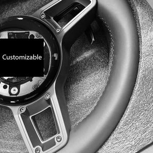 Volante Deportivo de 3 Radios en Cuero Nappa Estilo GT con Remaches para <span class=keywords><strong>Porsche</strong></span> Cayenne <span class=keywords><strong>Diesel</strong></span> 2012 Panamera (Ajuste Universal) - Product Image 2