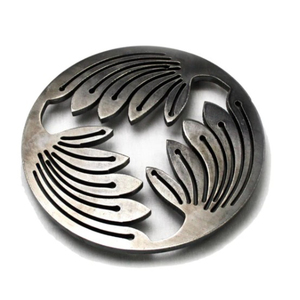 Modern Designer Metal <b>Trivet</b> Stylish Eco-Friendly Steel Kitchenware for Serving Hot Dishes for Home or Restaurant Use - Product Image 1