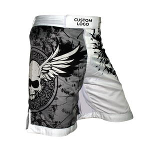 Shorts d'entraînement MMA OEM ODM, taille élastique, logo personnalisé, coupe confortable, shorts UFC pour hommes et femmes, shorts de BJJ - Product Image 5