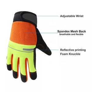 Gants de mécanicien raisonnables avec logo personnalisé en caoutchouc nitrile XL respirant confortable du fournisseur d'usine direct - Product Image 5